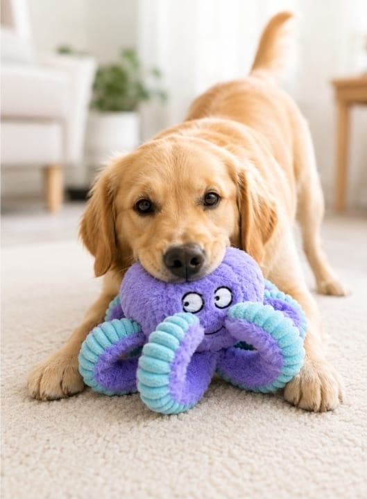 Grand Poulpe – Jouet interactif pour chien