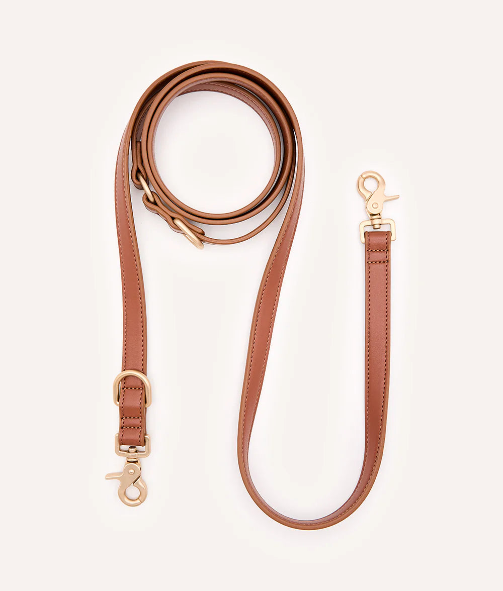 Laisse en Cuir Vegan Multiposition, Jala