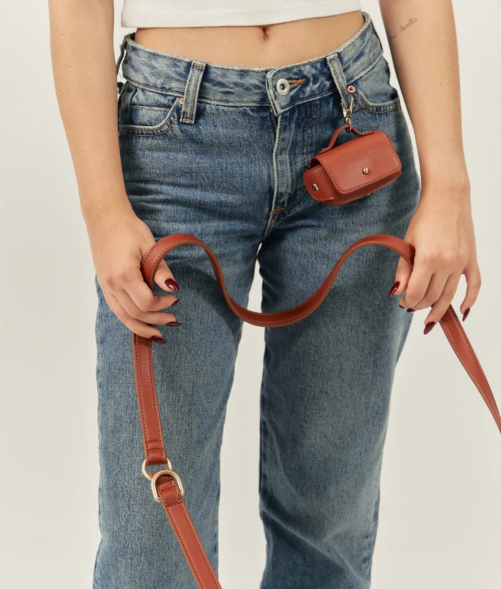 Laisse en Cuir Vegan Multiposition, Jala