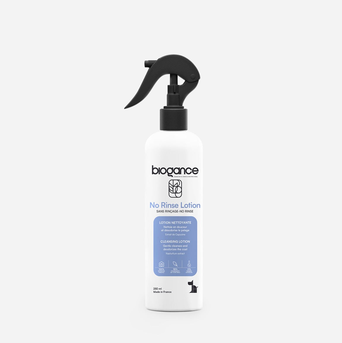 Lotion sans rinçage No rinse lotion chien