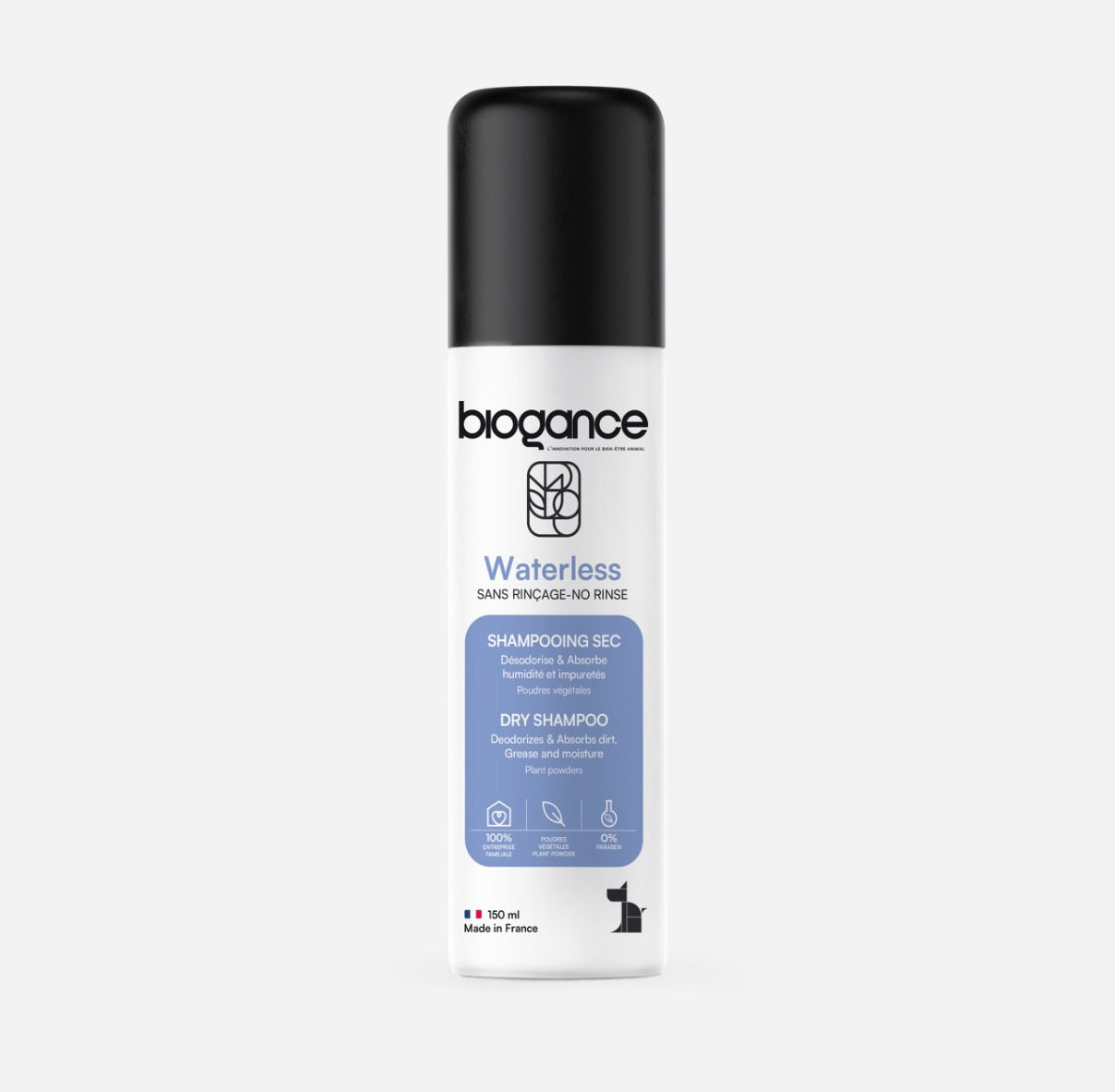 Shampooing sec chien Waterless