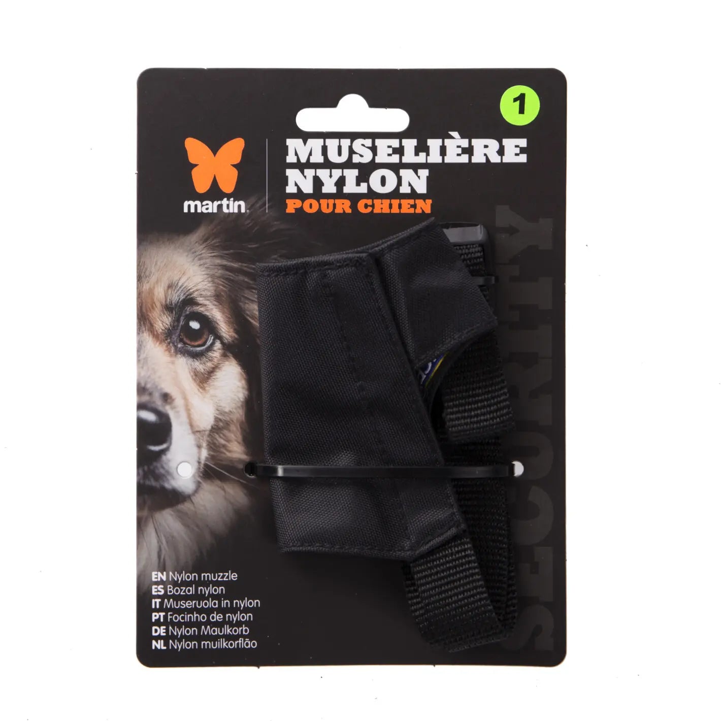 Muselière pour chien nylon Martin Sellier