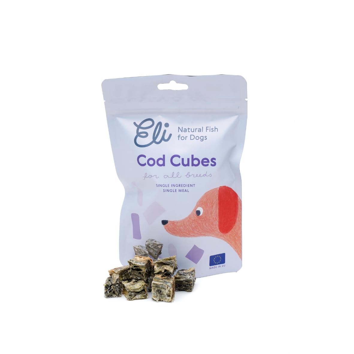 Cubes de peau de morue Eli 80 g