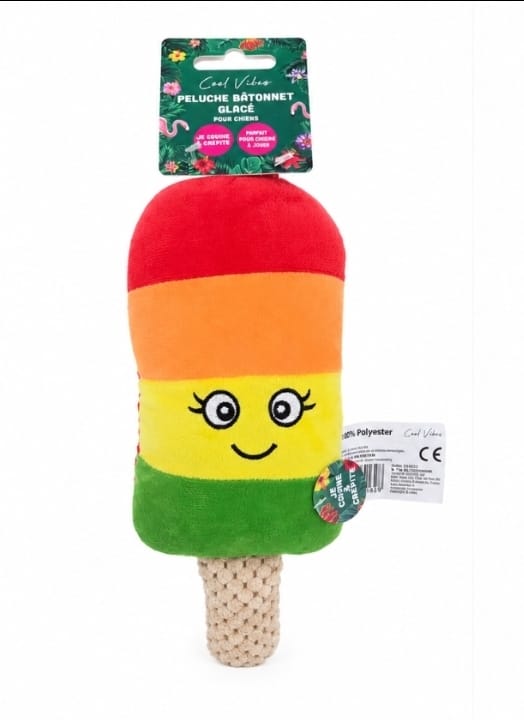 Jouet pour chien – Peluche Bâtonnet Glacé