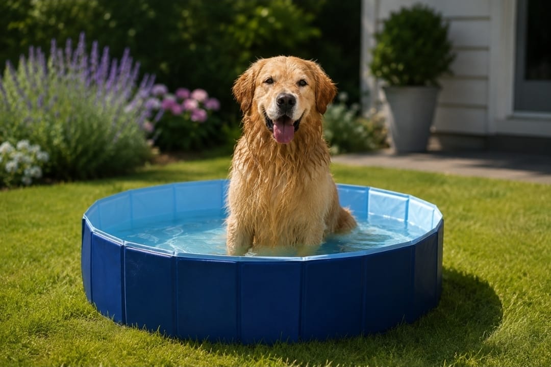 Piscine pliable pour chien