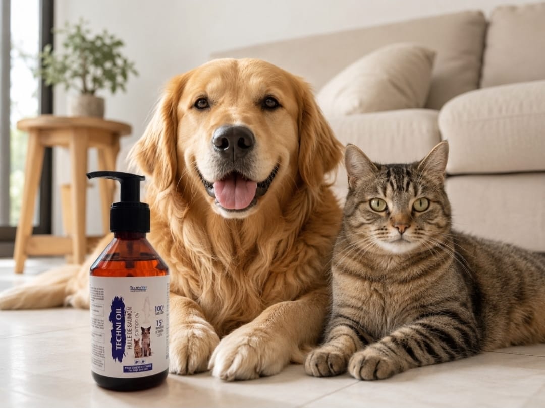 Huile de Saumon pour Chiens et Chats