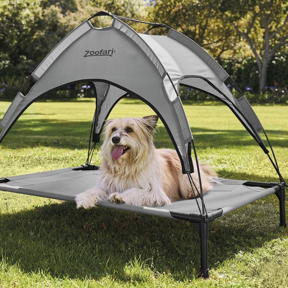 Zoofari Lit pour chien avec pare-soleil