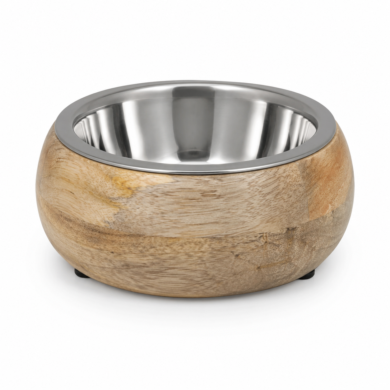 Gamelle en bambou avec bol en acier inoxydable