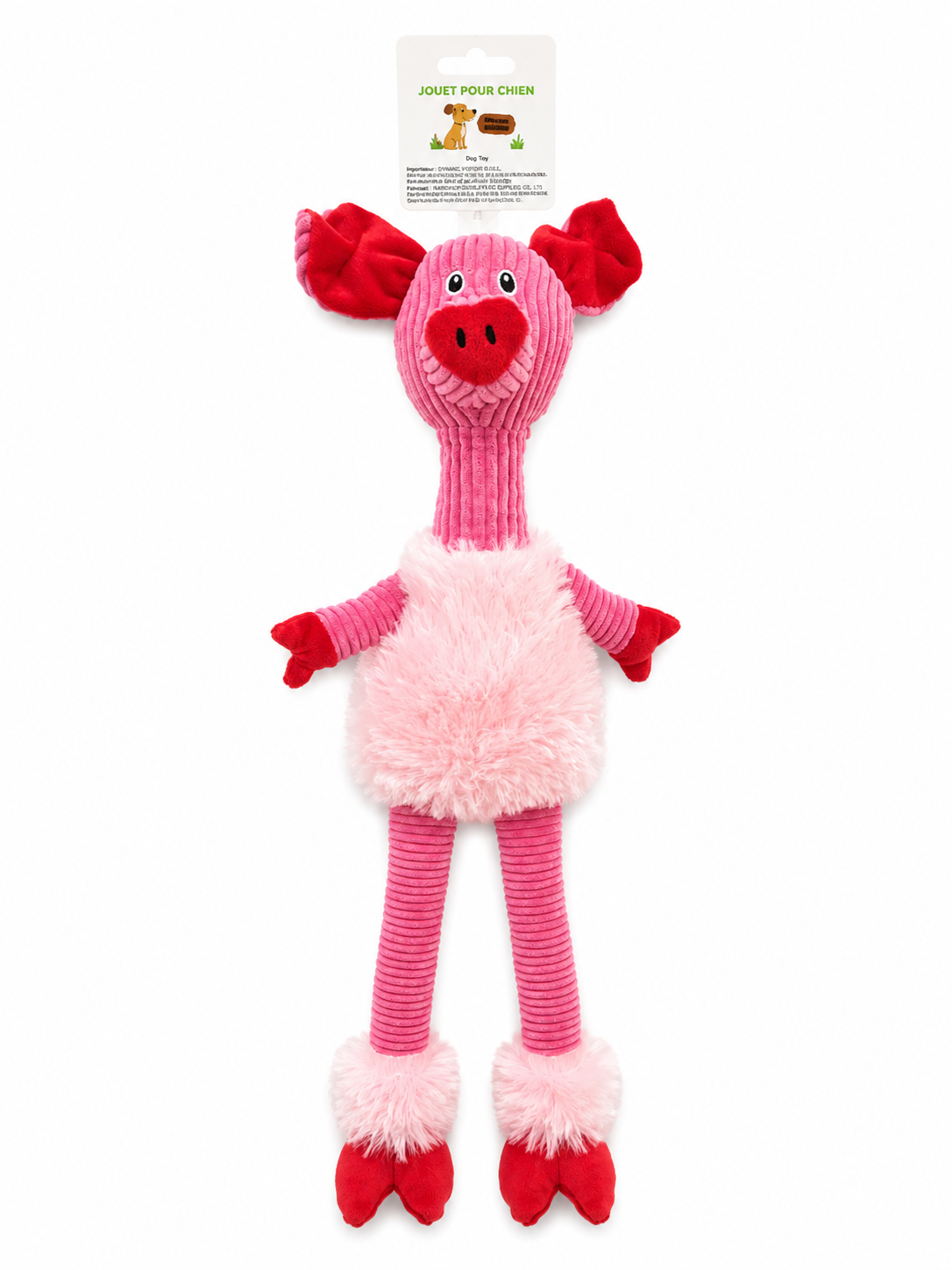 Cochon en peluche - jouet pour chien