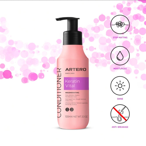 Artero Keratin Vital - Après-shampoing pour chiens et chats (100 ml)