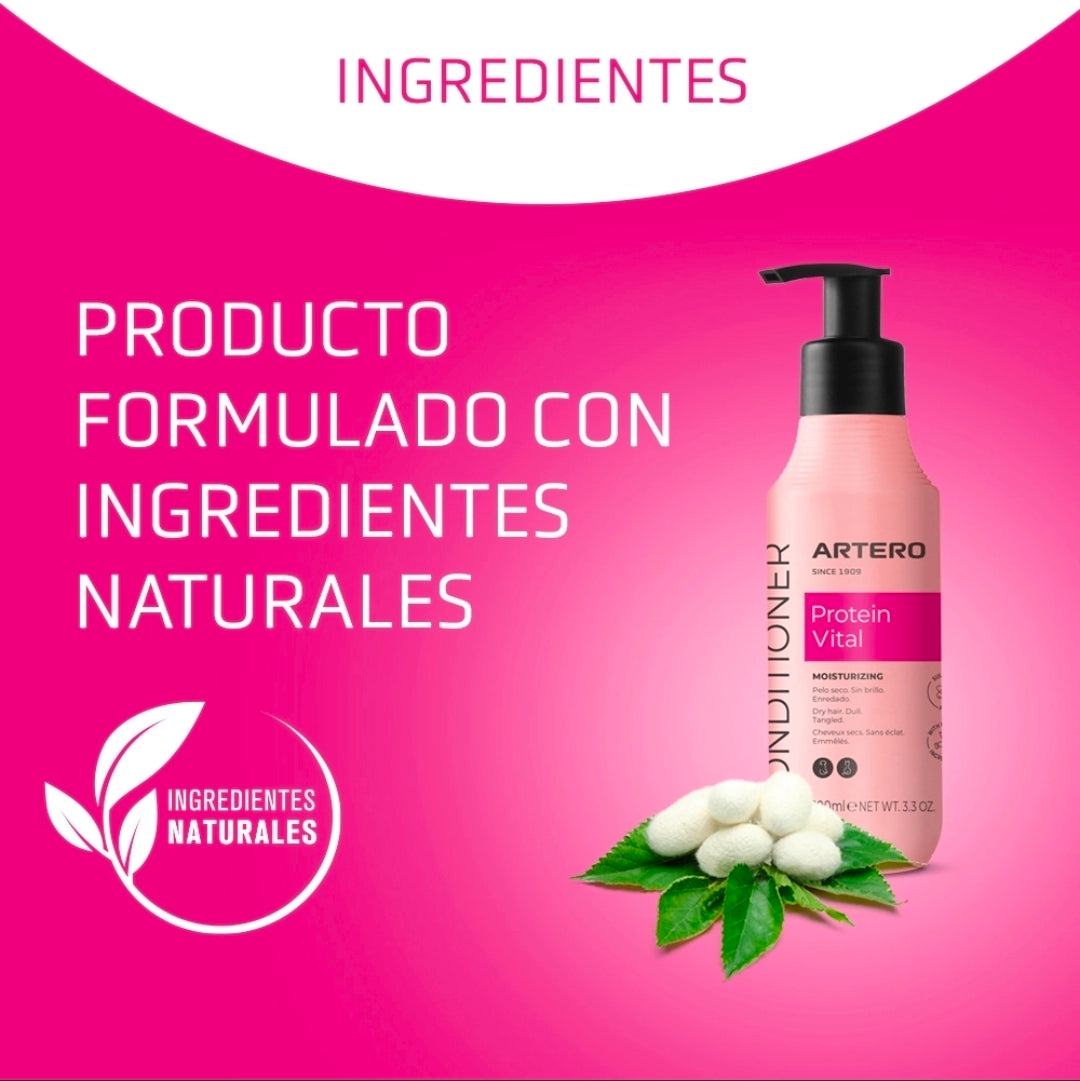 Artero Protein Vital après-shampooing hydratant pour chiens et chats (100 ml - 3,3 oz)