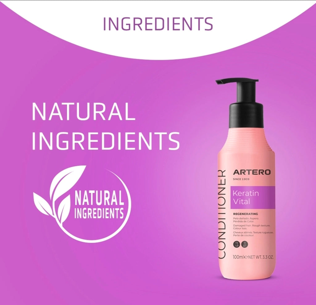Artero Keratin Vital - Après-shampoing pour chiens et chats (100 ml)